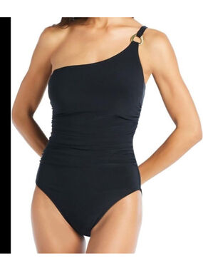 Beyond Control Solid One-Shoulder One-Piece Swimsuit Tummy Control Slimming 12